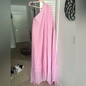 Michael Costello Asymmetric One-Shoulder Gown; size 10